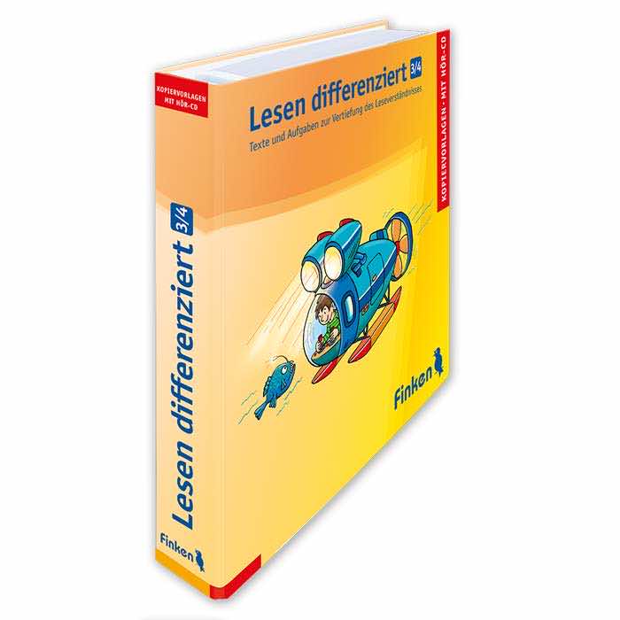 Lesen differenziert Klasse 3 und 4 | Texte und Aufgaben zum Erwerb von Lesestrategien | Ordner mit Material-CD | 3113